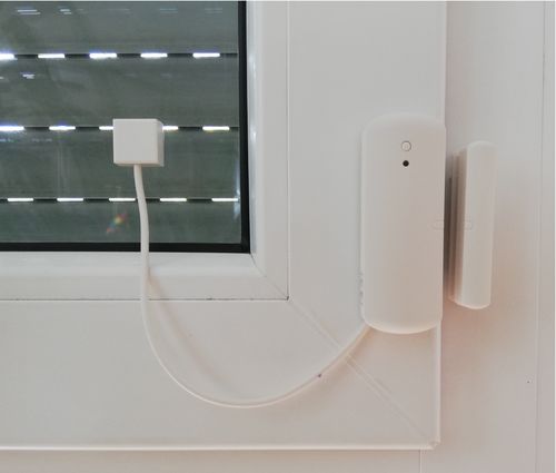 Funk Glasbruch-Detector ABUS + Tür-/Fenster-Öffnungsmelder für LG(H)D8003 Kabellänge 20cm